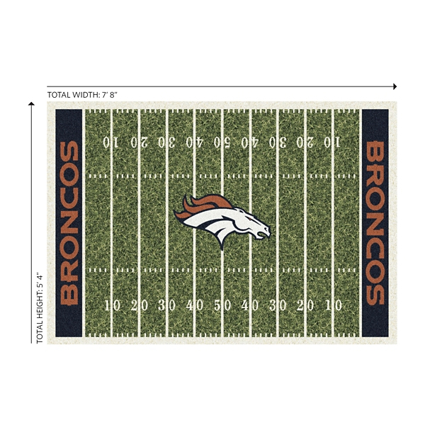 NFL Denver Broncos Home Field Area Rug, 6x8