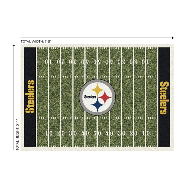 NFL Pittsburgh Steelers Home Field Area Rug, 6x8