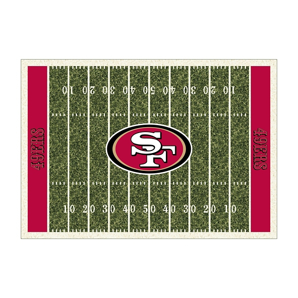 NFL San Francisco 49ers Home Field Area Rug, 6x8