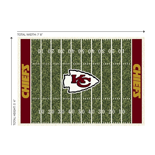 NFL Kansas City Chiefs Home Field Area Rug, 6x8