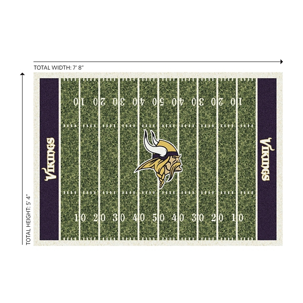 NFL Minnesota Vikings Home Field Area Rug, 6x8