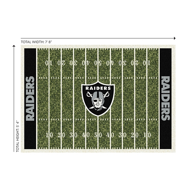 NFL Las Vegas Raiders Home Field Area Rug, 6x8