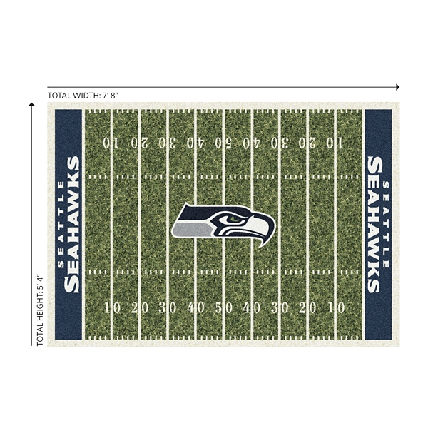 Seattle Seahawks Home Field Area Rug, 6x8
