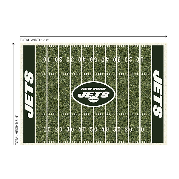 New York Jets Home Field Area Rug, 6x8