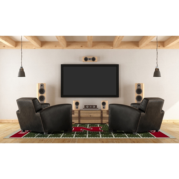 University of Nebraska Home Field Area Rug, 6x8