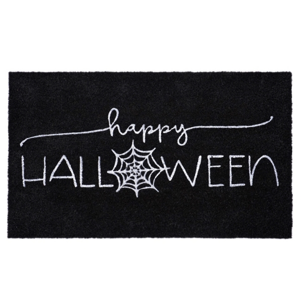 Happy Halloween Spider Web Doormat