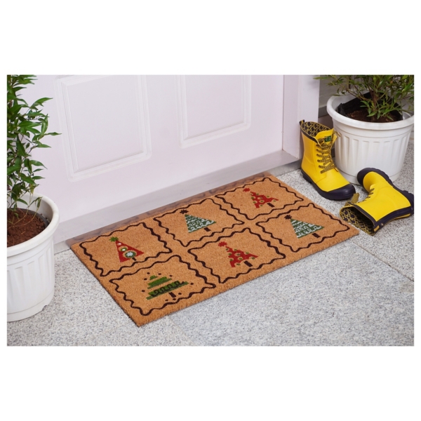 Christmas Tree Whimsy Doormat