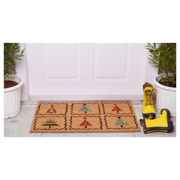 Christmas Tree Whimsy Doormat