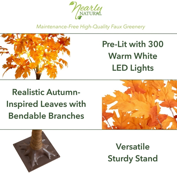 LED Autumn Maple Tree, 6 ft.