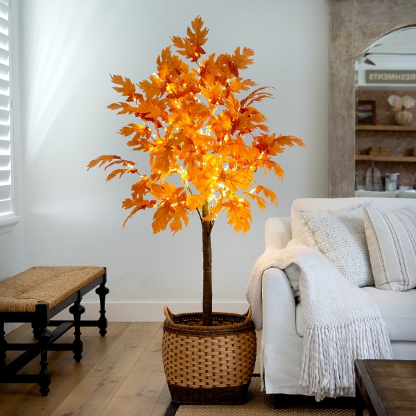 LED Autumn Maple Tree, 6 ft.