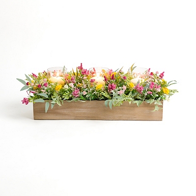Green Eucalyptus Galvanized Centerpiece