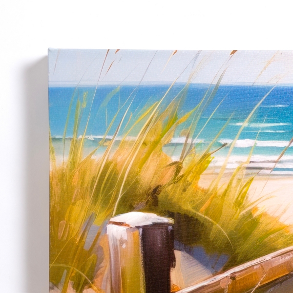 On the Boardwalk Canvas Art Print