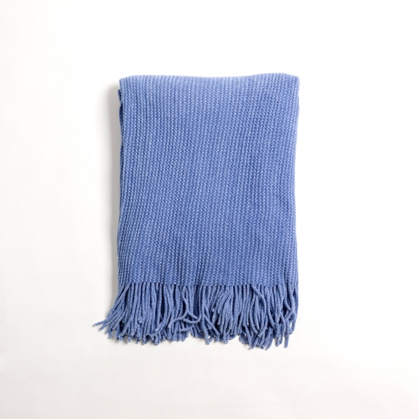 Stonewash Chenille Ribbed Throw | Kirklands Home