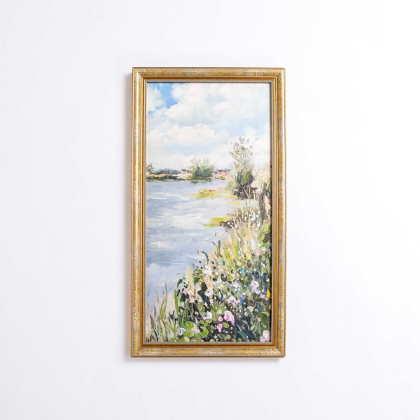 Spring Lake Scene Framed Art Print | Kirklands Home