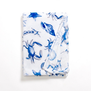 Flags & Fireworks Plush Throw