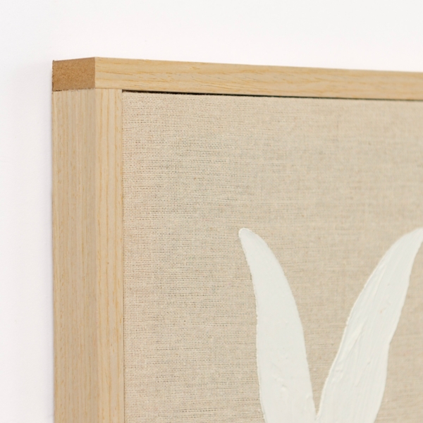 Easter Bunny Stucco Canvas Wall Plaque