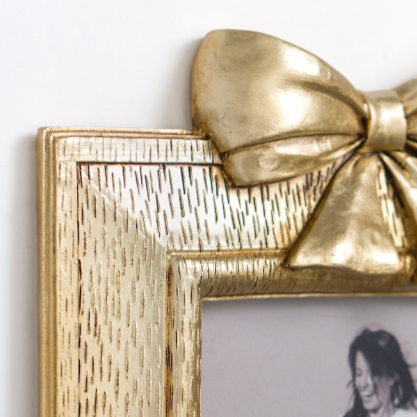 Gold Bow Picture Frame
