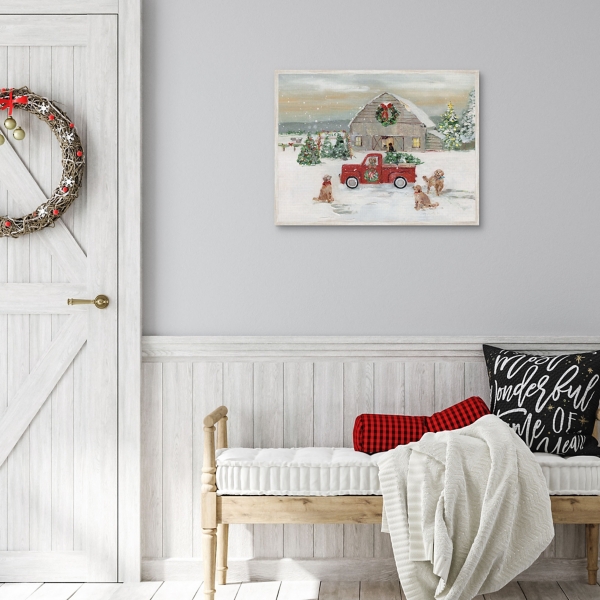 Christmas On The Farm Framed Art Print