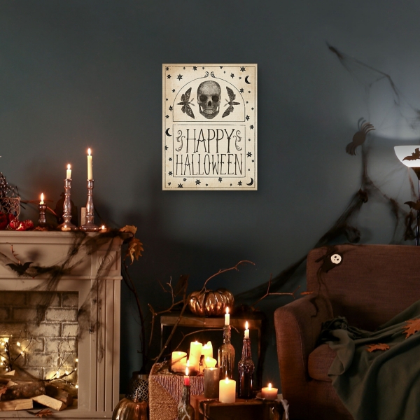 Happy Halloween Macabre Canvas Art Print