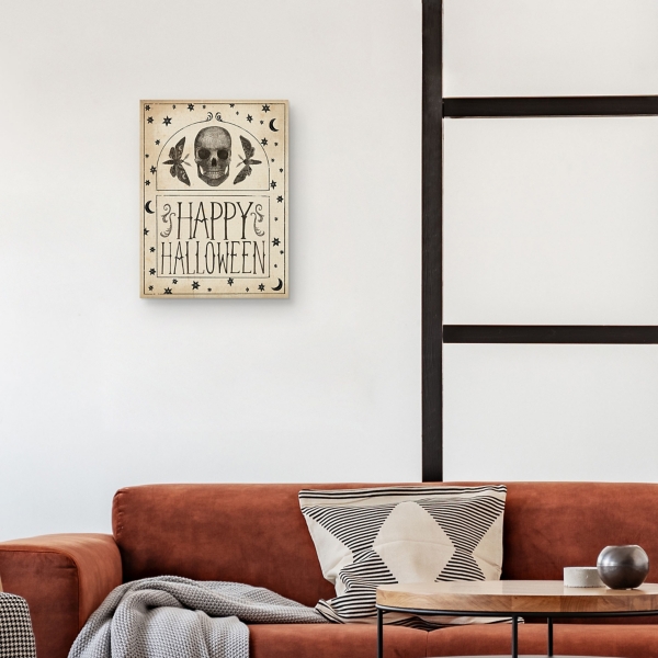 Happy Halloween Macabre Canvas Art Print