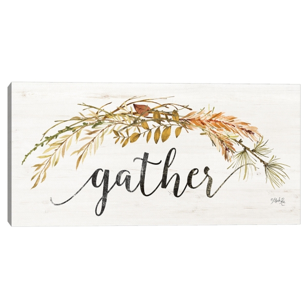 Gather Garland Fall Canvas Art Print