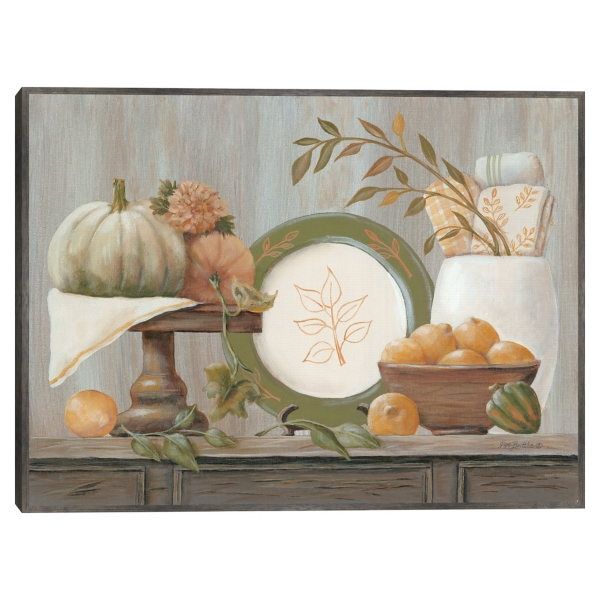 Fall Kitchen Scene Framed Canvas Art Print | Kirklands Home