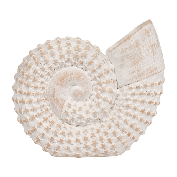 White Woven Seashell Statue