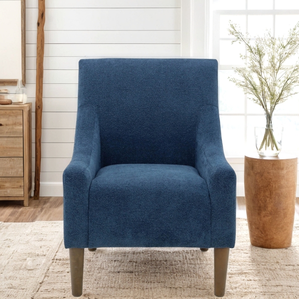Indigo Blue Upholstered Shea Accent Chair