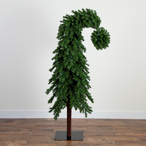 7 ft. Pre-Lit Green Santa Hat Christmas Tree