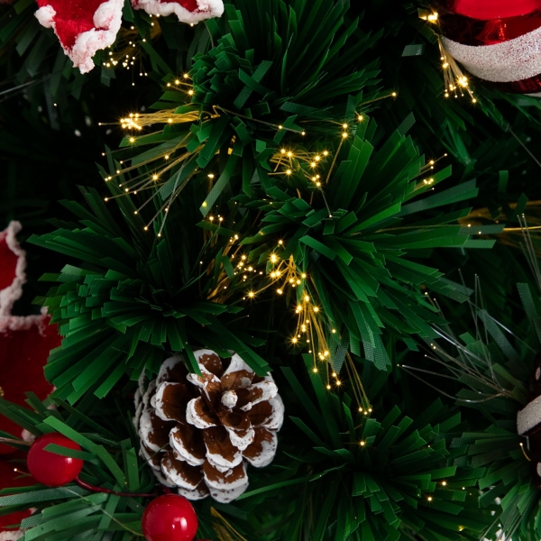 Pre-Lit Poinsettia Christmas Tree Arrangement