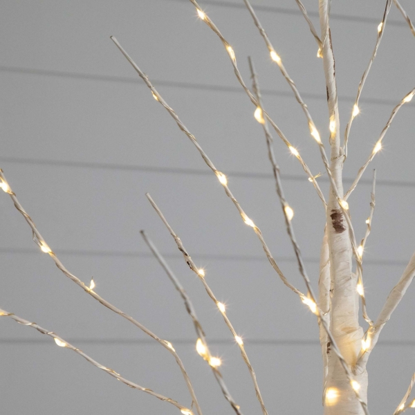 ft. LED White Birch Christmas Tree