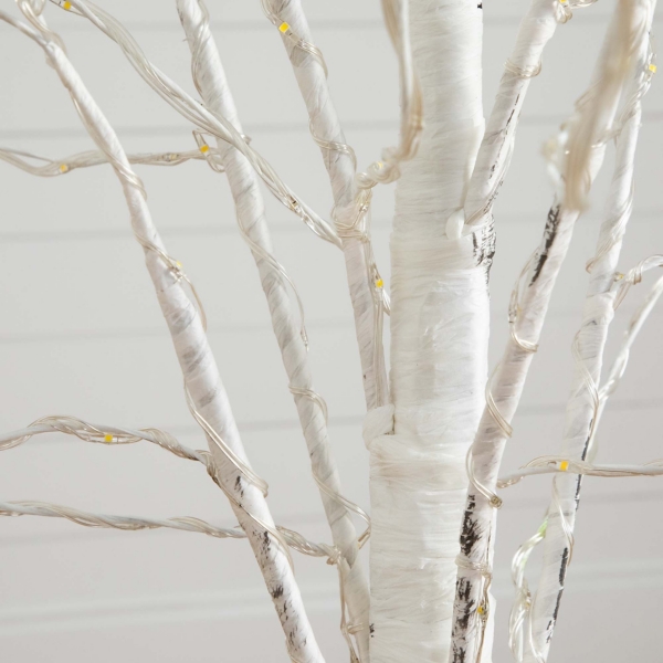 ft. LED White Birch Christmas Tree