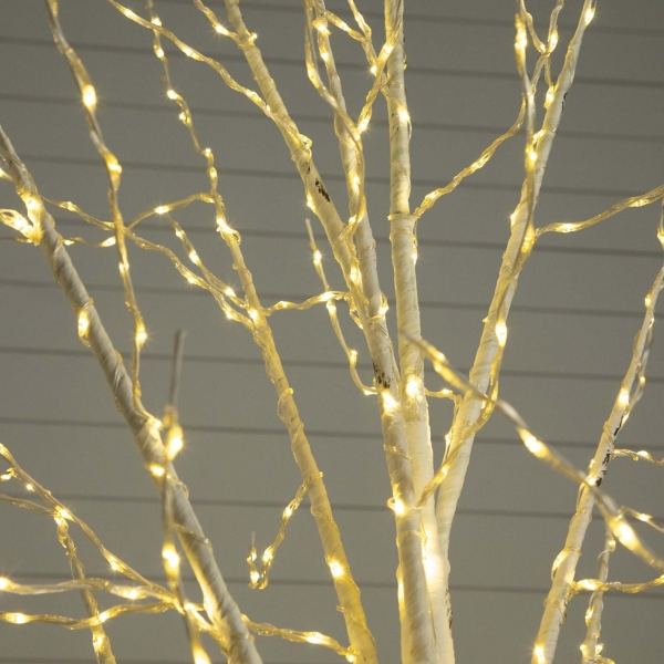 8 ft. LED White Birch Christmas Tree