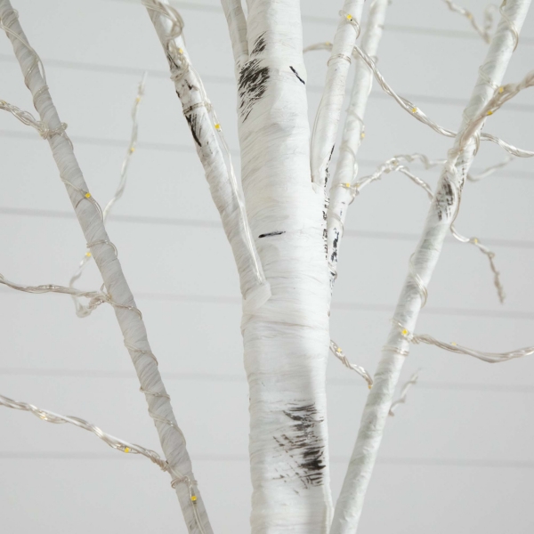 8 ft. LED White Birch Christmas Tree