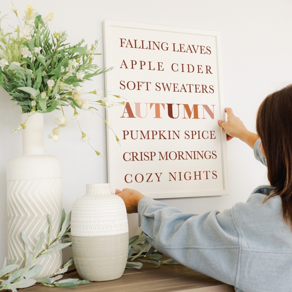 Fall Essentials Framed Wall Plaque