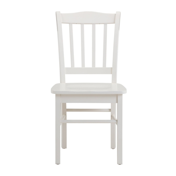 Cream Wood Shaker Dining Chairs, Set of 2