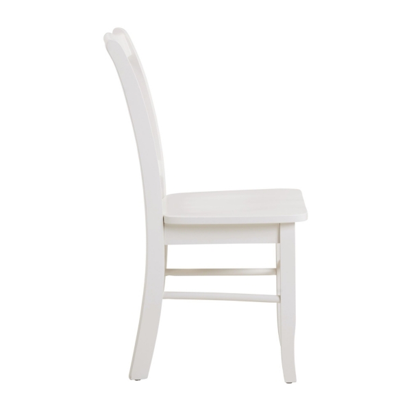 Cream Wood Shaker Dining Chairs, Set of 2