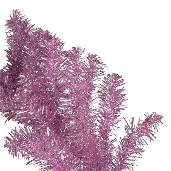 Pink Tinsel Christmas Garland