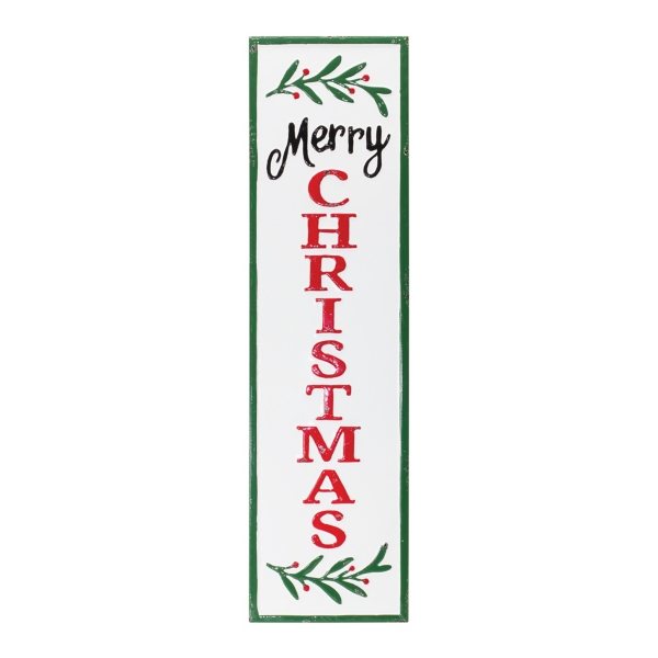 Merry Christmas Holly Metal Wall Plaque | Kirklands Home