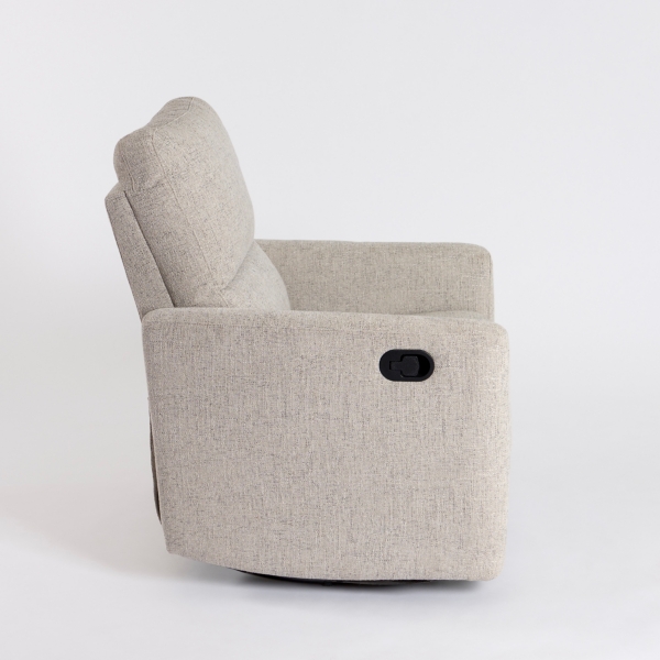 Stone Upholstered Conner Swivel Recliner