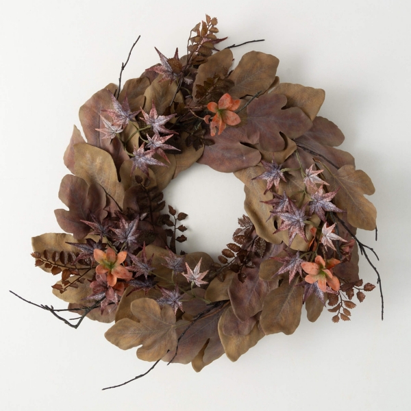 Rustic Brown Foliage Fall Wreath Kirklands Home