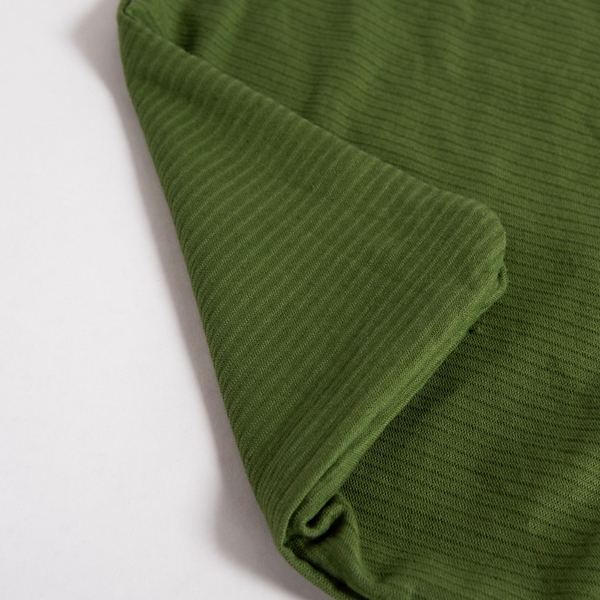 Green Velvet Corduroy Flange Throw Pillow