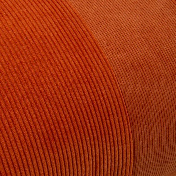 Rust Velvet Corduroy Lumbar Pillow