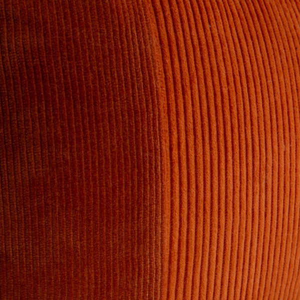 Rust Velvet Corduroy Lumbar Pillow