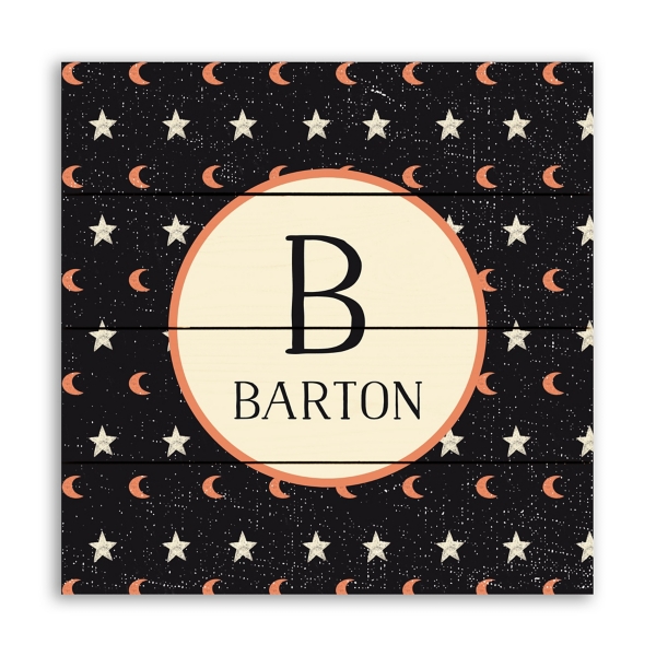 Personalized Star and Moon Wall Plaque