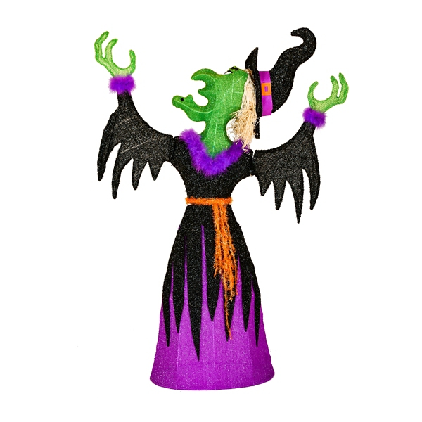 Pre-Lit Cackling Witch Outdoor Decoration