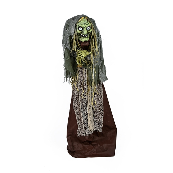 Pre-Lit Animated Shrouded Witch Outdoor Decoration
