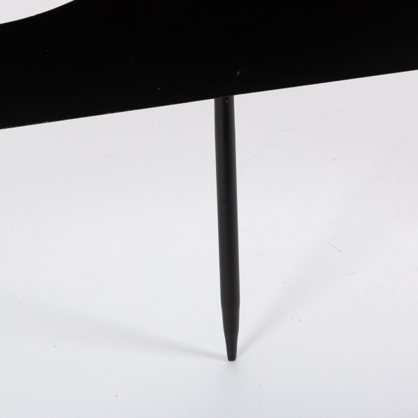 Black Metal Jack O Lantern Halloween Yard Stake