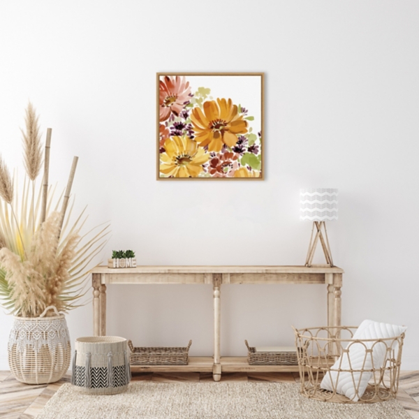 Autumn Joy Framed Canvas Art Print