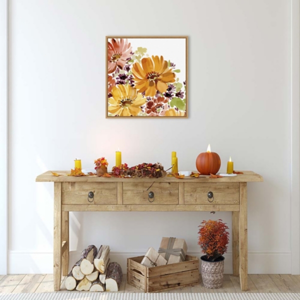 Autumn Joy Framed Canvas Art Print